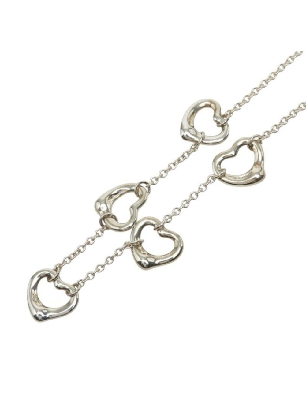 Tiffany & Co Open Heart Necklace Silver